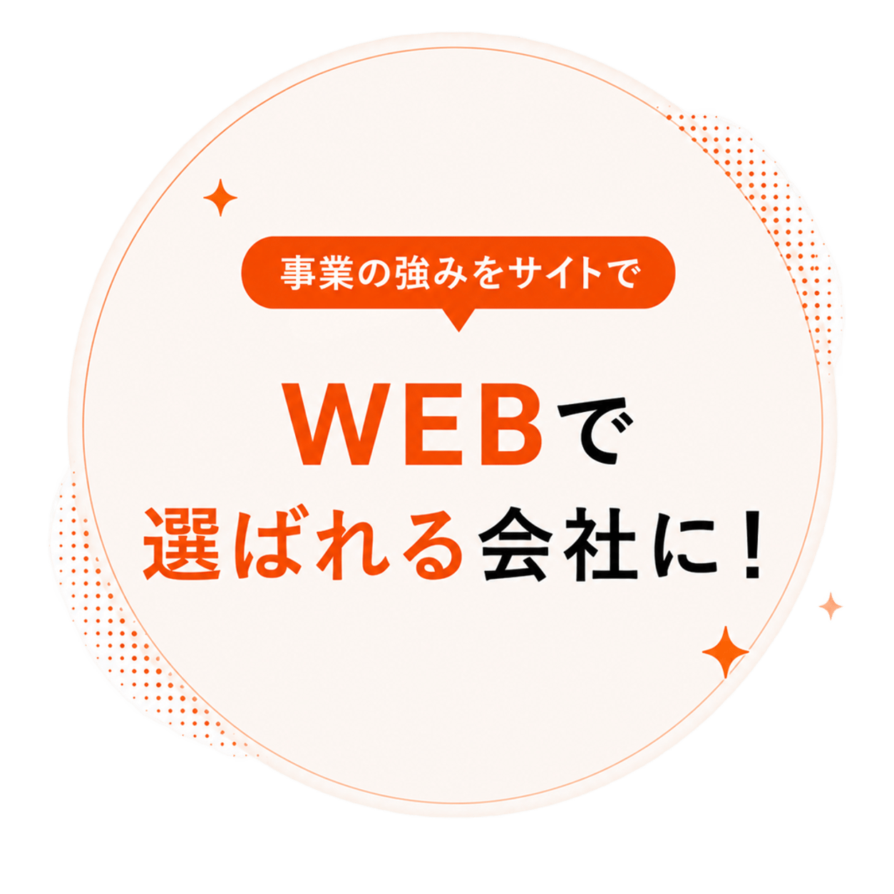 事業の強みをサイトで Webで選ばれ、選ばれる会社に！